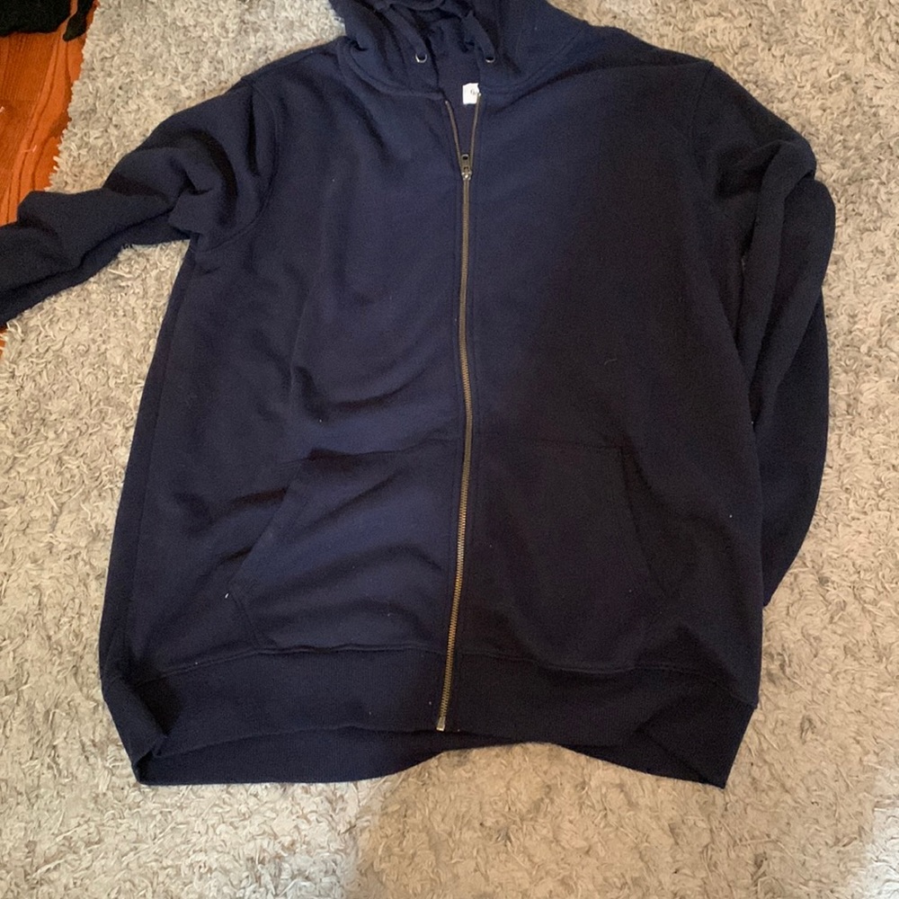 Oversized zip up
